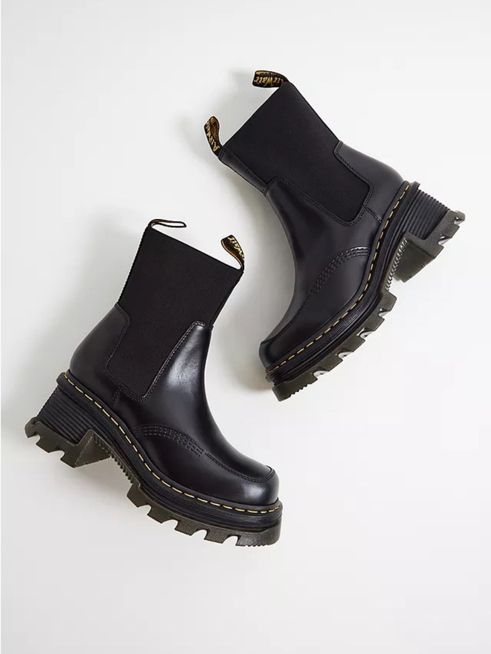 Dr. Martens Corran Chelsea Atlas Leather Block Heeled Boots